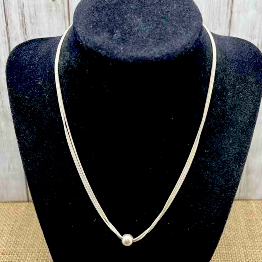 Silpada Multi-Strand Bead Necklace In 925 Sterling Silver 180$